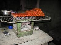 Kerosene Stove Converted to Charcoal